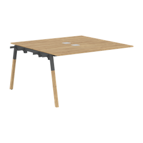 Переговорный стол FORTA Дуб Гамильтон-Черный графит-Бук FIWST 1313 (1380х1346х733) в Шахтах