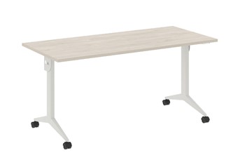 Складной мобильный стол X.M-4.7, Металл белый/Денвер светлый в Шахтах