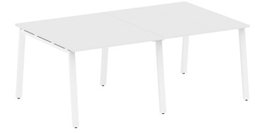 Стол для совещаний БА.ПРГ-2.2, Белый/Белый в Шахтах