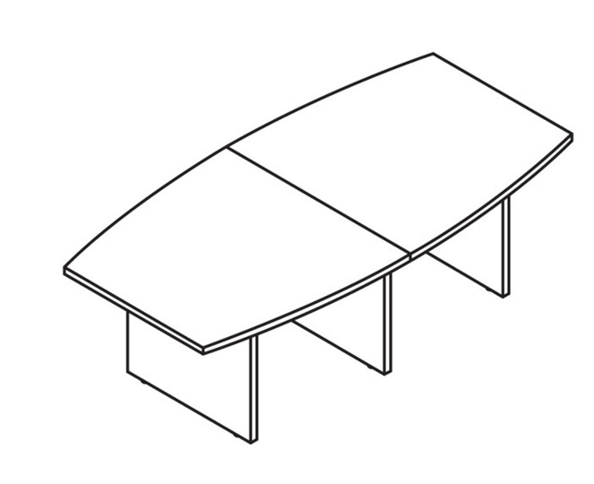 Конференц-стол переговорный MORRIS TREND Антрацит/Кария Пальмираа MCT 2412.1 (2400x1200x750) в Шахтах - изображение 1