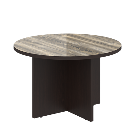 Стол для заседаний MORRIS Дуб Базель/Венге Магия MCT 120 (D1200х750) в Шахтах - изображение