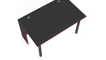 Стол для компьютера SKILLL SSTG 1385.1 , (1360x850x750), Антрацит/ Красный в Шахтах - предосмотр 3