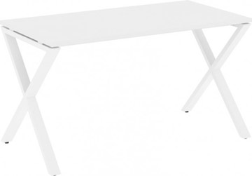 Письменный стол Loft VR.L-SRX-3.7, Белый Бриллиант/Белый металл в Шахтах