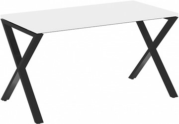 Письменный стол Loft VR.L-SRX-3.7, Белый Бриллиант/Черный металл в Шахтах