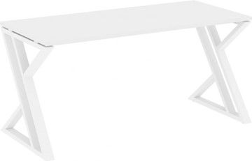 Письменный стол Loft VR.L-SRZ-4.7, Белый Бриллиант/Белый металл в Шахтах