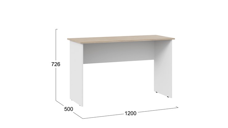 Рабочий стол Тип 14, 1200 (Дуб Сонома/Белый Ясень) в Шахтах - изображение 2