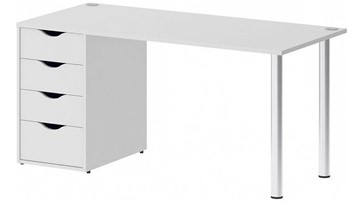 Письменный стол VR.SP-3-158.4 тумба левая (Белый Бриллиант) в Шахтах