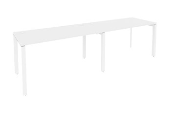 Офисный стол на металлокаркасе O.MP-RS-2.3.7 Белый/Белый бриллиант в Шахтах