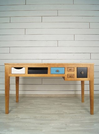 Стол письменный Aquarelle Birch с 6 ящиками (RE-12ETG/4) в Шахтах - изображение