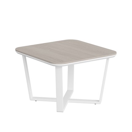 Журнальный стол LINE Дуб-серый-белый СФ-571608.1 (750х750х500) в Шахтах - изображение