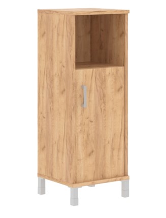 Низкий шкаф Born В 421.2 R правый колонка средняя с глухой малой дверью 475х450х1286 мм, Дуб Бофорд в Шахтах - изображение