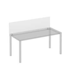 Экран для стола 160 на белом каркасе с кронштейнами Комфорт КФ, белый премиум (160x45x1.8) К.Б 843 в Шахтах
