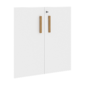 Двери для шкафов низкие с замком FORTA Белый FLD 40-2(Z) (794х18х766) в Шахтах