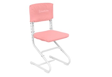 Комплект чехлов на сиденье и спинку стула СУТ.01.040-01 Розовый, Замша в Батайске