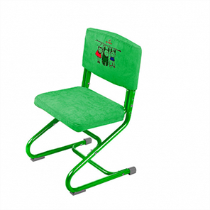 Чехол для стула СУТ 01-01 Зеленый, Замша в Батайске