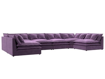 П-образный диван Лига-040, Сиреневый (микровельвет) в Шахтах