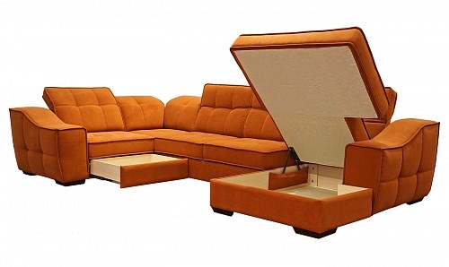 Угловой диван N-11-M (П1+ПС+УС+Д2+Д5+П1) в Шахтах - изображение 1
