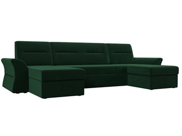 Большой П-образный диван Клайд, Зеленый (Велюр) в Батайске