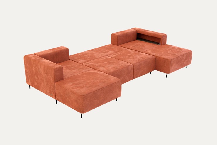 П-образный диван P-0-M П ( П1+Д5+Д2+Д5+П1) в Батайске - изображение 1