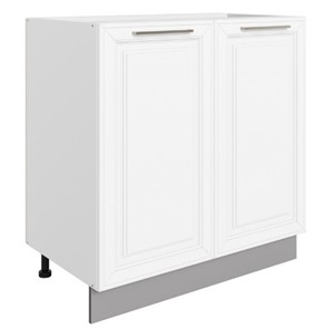 Шкаф рабочий Мишель L800 (2 дв. гл.) эмаль (белый/белый) в Шахтах