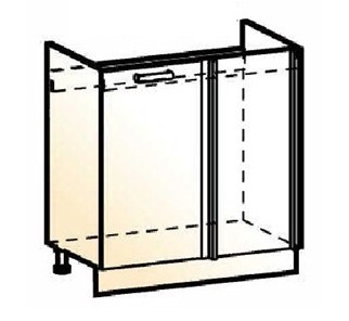 Шкаф рабочий под мойку угловой Стоун L800 (1 дв. гл.) в Шахтах