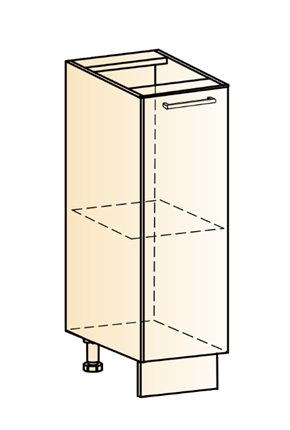 Тумба кухонная Яна L200 (1 дв. гл.) в Шахтах - изображение