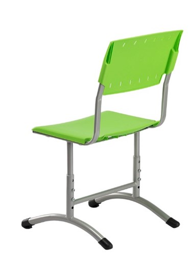 Детский стул регулируемый Отличник.3 5-7, Салатовый RAL 6038/Светло-серый в Шахтах - изображение 1
