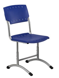Детский стул регулируемый Отличник.3 3-5, Синий RAL 5002/Светло-серый в Шахтах