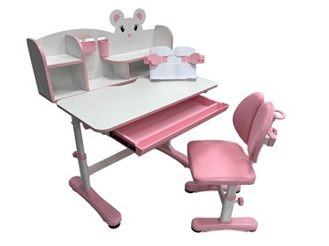 Стол растущий и стул Carezza Pink FUNDESK в Батайске