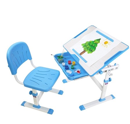 Растущая парта и стул Karo Blue в Шахтах - изображение