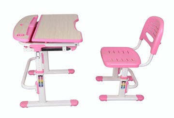 Растущий стол и стул Sorriso Pink в Шахтах