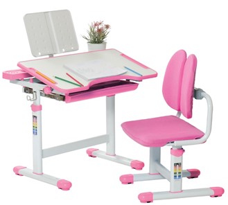 Комплект растущей мебели SET Holto-18 розовый в Шахтах