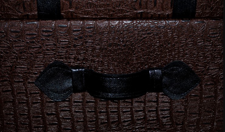 Пуфик "Аллигатор" коричневый, иск. кожа в Батайске - изображение 4