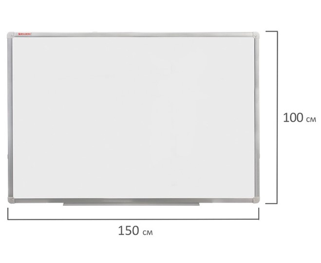 Магнитная доска для рисования BRAUBERG 100х150 см, алюминиевая рамка в Ростове-на-Дону - изображение 8
