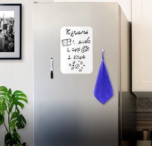 Доска магнитно-маркерная на холодильник BRAUBERG, 30х21 см с маркером, магнитом и салфеткой в Батайске - предосмотр 2