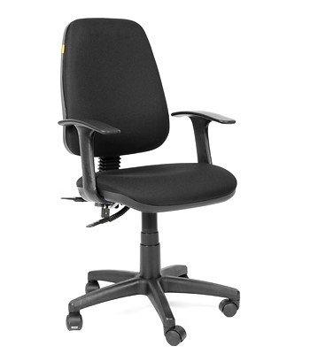 Кресло офисное CHAIRMAN 661 Ткань стандарт 15-21 черная в Ростове-на-Дону - изображение